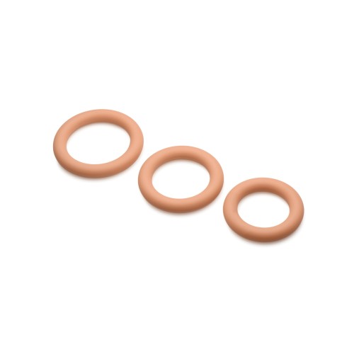 Curve Toys Jock Silicone Cock Ring Set for Customized Pleasure