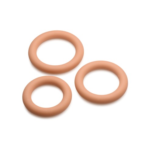 Curve Toys Jock Silicone Cock Ring Set for Customized Pleasure