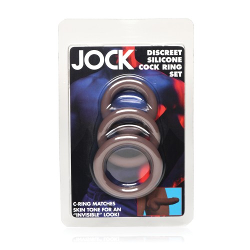 3-Piece Dark Silicone Cock Ring Set