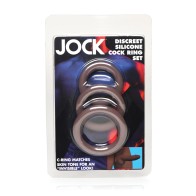 3-Piece Dark Silicone Cock Ring Set