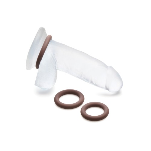 3-Piece Dark Silicone Cock Ring Set