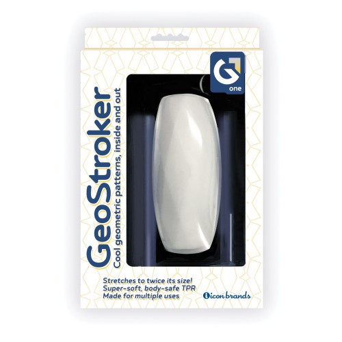 GeoStroker One Stroker de TPR Ultra Suave - Blanco