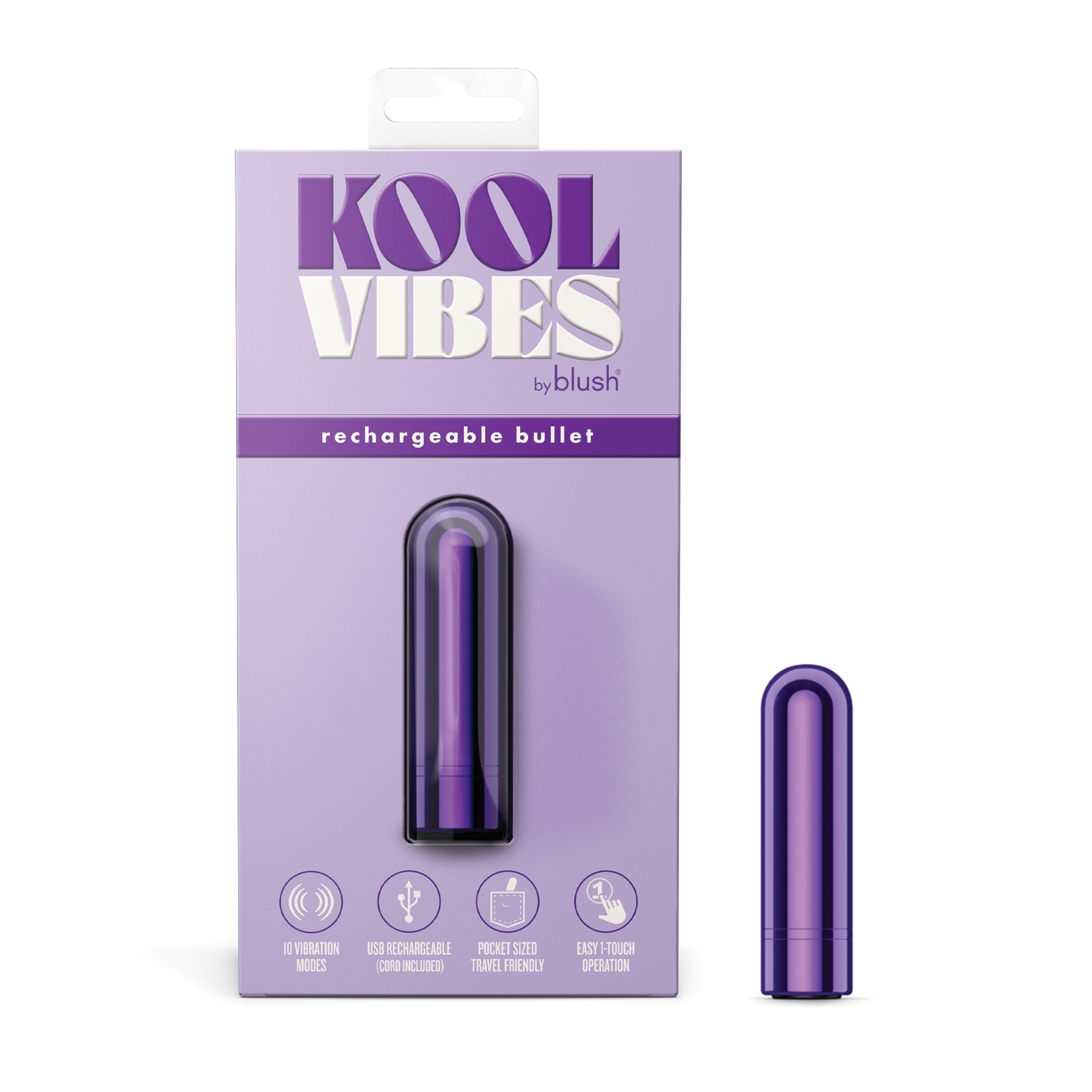 Blush Kool Vibes Mini Bullet Grape Vibrator