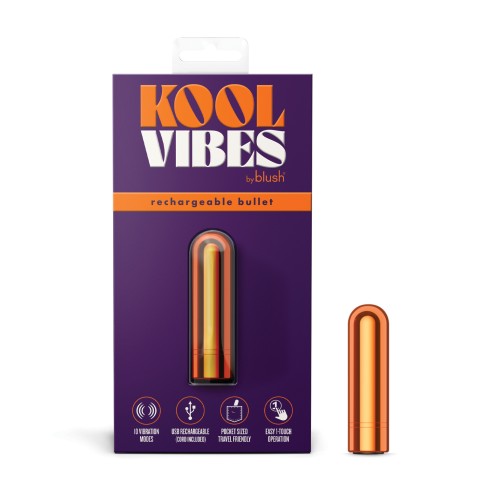 Vibrador Bullet Mini Recargable Blush Kool Vibes - Mandarina