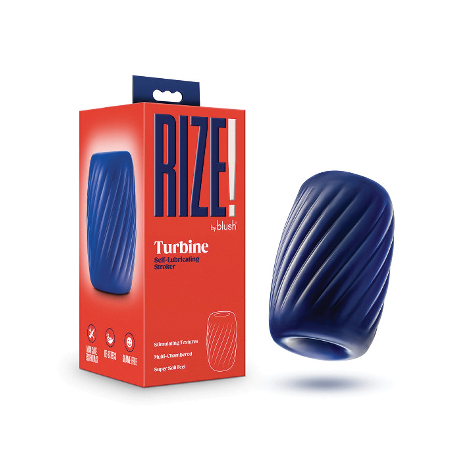 Blush Rize Stroker Autolubricante - Turbine