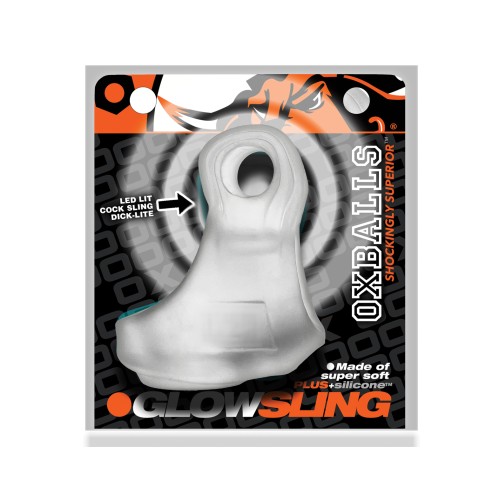 Oxballs Glowsling Cock Sling LED Transparente - Ilumina Tu Placer