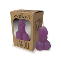 Eden's Penis Candle - Vanilla Purple