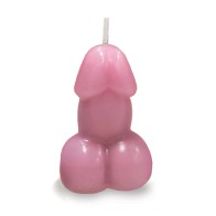 Vela con Forma de Pene de Eden - Rosa - Vainilla