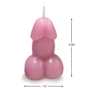 Vela con Forma de Pene de Eden - Rosa - Vainilla