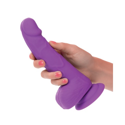 Dildo Neon Silicone Studs 6" - Morado