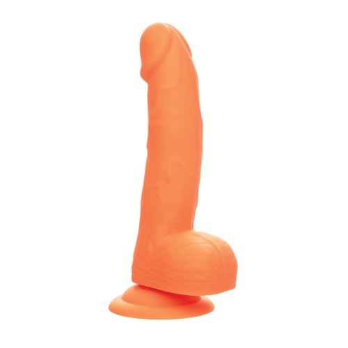 Dildo de Silicona Neon Studs 6 Pulgadas Naranja