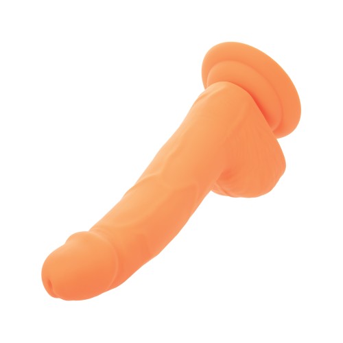 Dildo de Silicona Neon Studs 6 Pulgadas Naranja