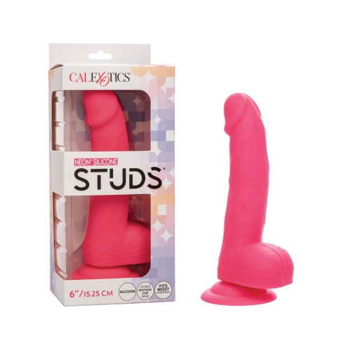 Dildo de Silicona Neon 6" Rosa