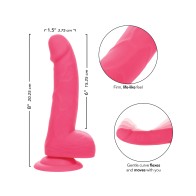 Dildo de Silicona Neon 6" Rosa