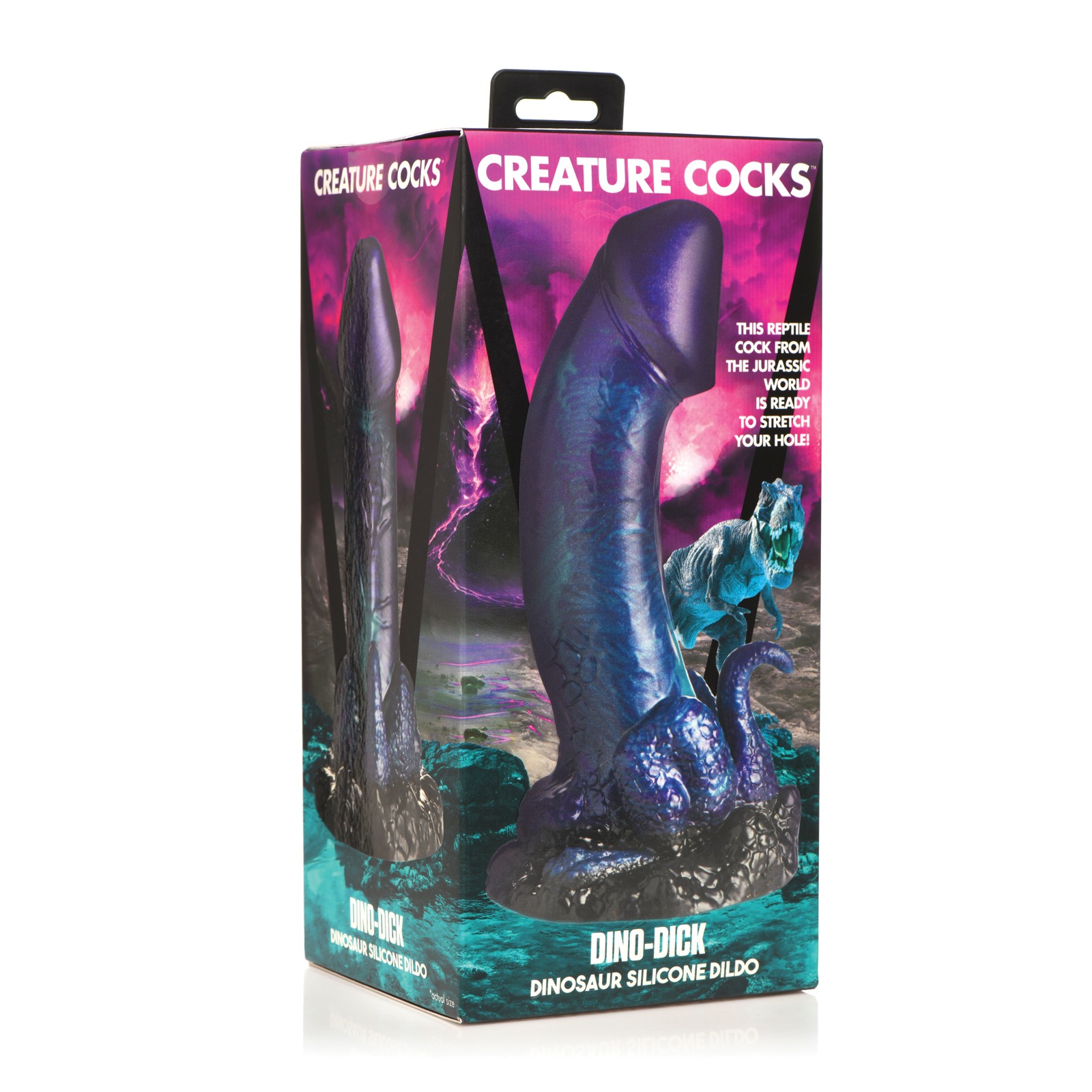 Creature Cocks Dino Dick Silicone Dildo Large Multi Color