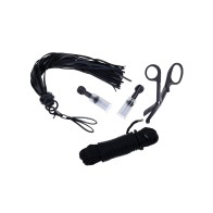 Tied & Twisted Bondage Set Black