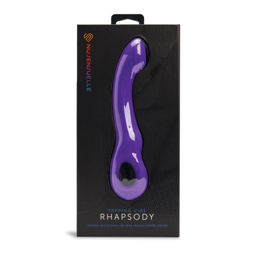 Vibrador Nu Sensuelle Rhapsody Golpeteo Púrpura Profundo