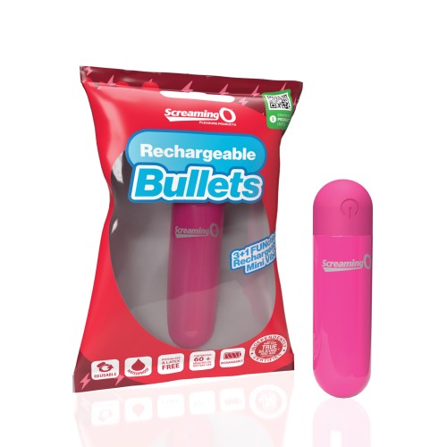 Screaming O Rechargeable Bullets Pink