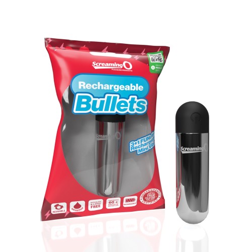 Screaming O Rechargeable Bullets - Silver