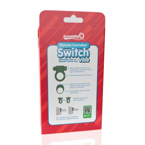 Screaming O Switch Remote Controlled Vibrating Ring - Green