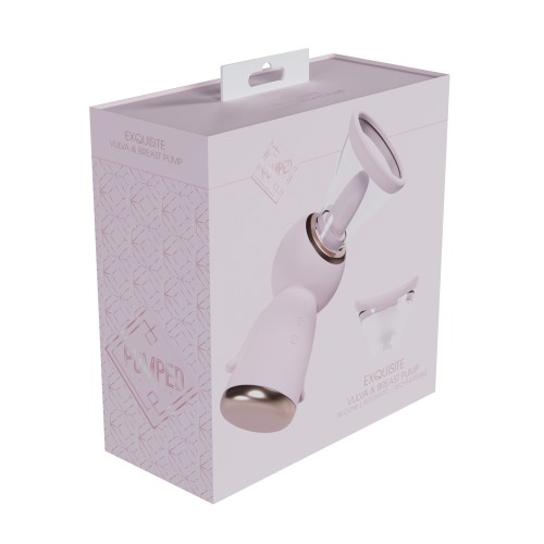 Shots Exquisite Rechargeable Vulva and Breast Pump Pink