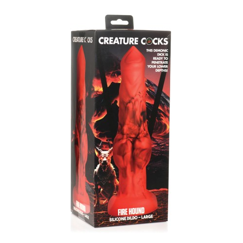 Creature Cocks Fire Hound Silicone Dildo