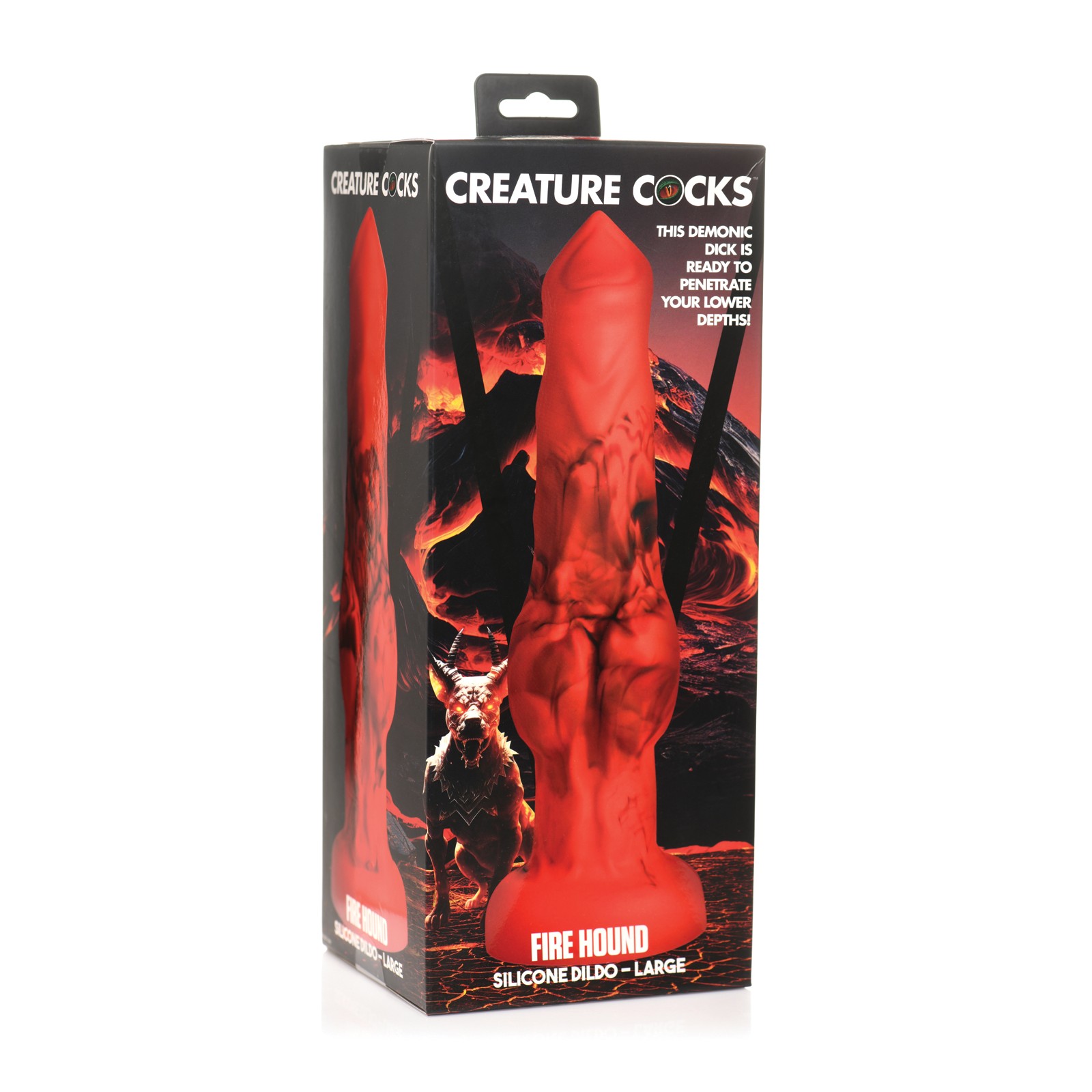 Creature Cocks Fire Hound Silicone Dildo