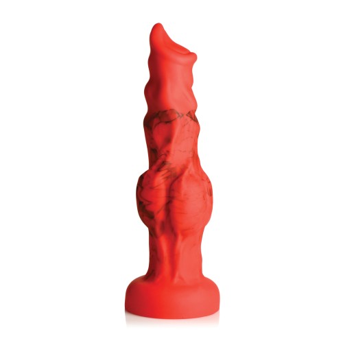 Dildo de Silicona Fire Hound Creature Cocks Rojo Mediano