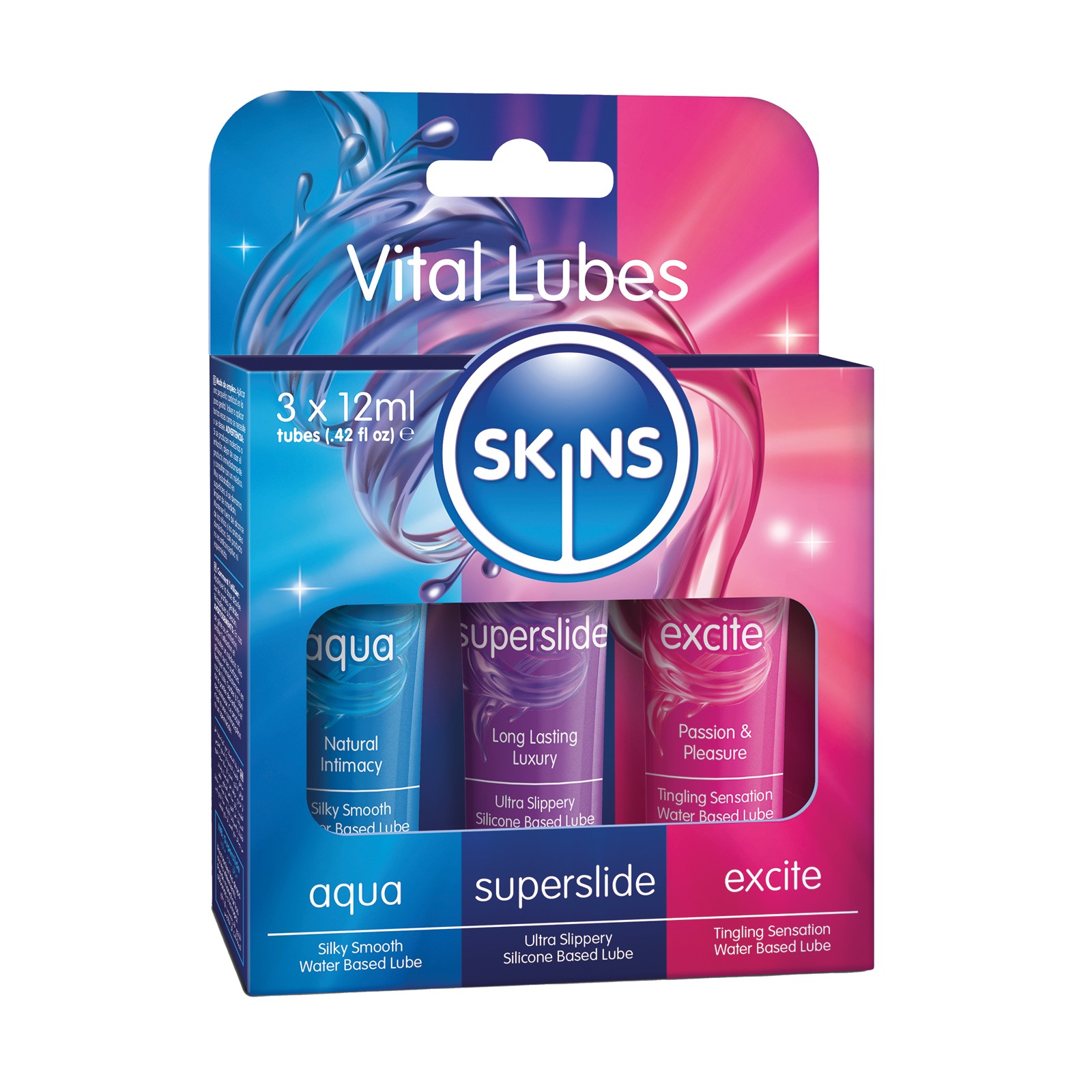 Lubricantes Vital Skins - Paquete de 3 Tubos de 12 ml