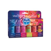 Lubricantes Vitales Skins Sabor Frutal Pack de 6