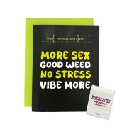 More Sex Greeting Card With Matchbook