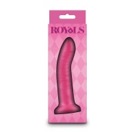 Dildo Curvado Charlie de 5" Rosa Metálico Royals