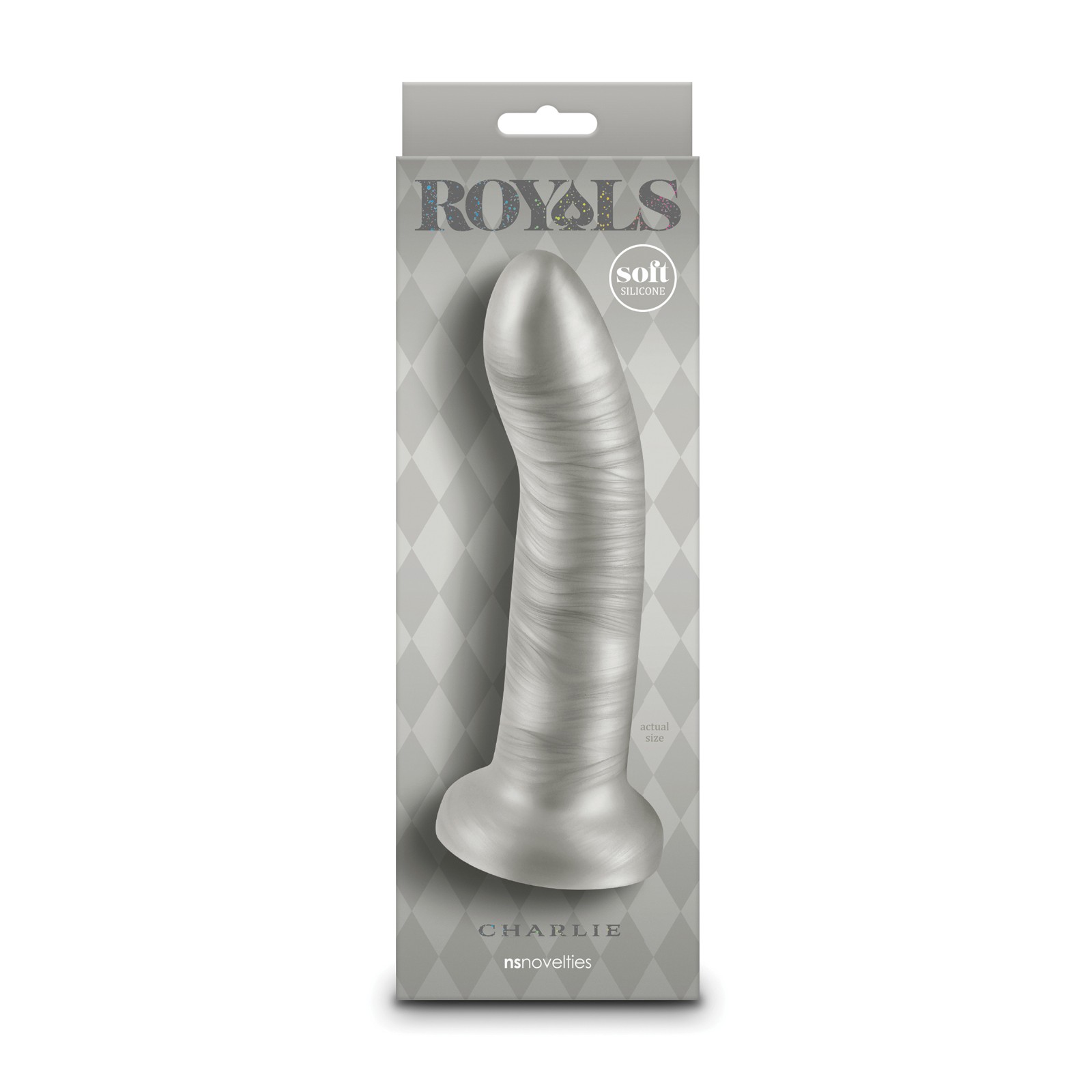 Dildo Curvado Royals de 7" - Champagne Metálico