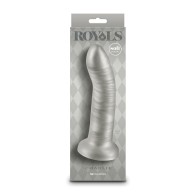 Dildo Curvado Royals de 7" - Champagne Metálico