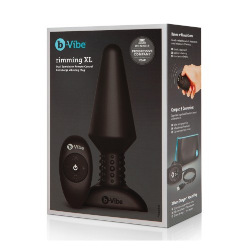 b-Vibe Rimming Plug XL Black Anal Pleasure