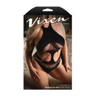 Vixen Nothing On You Seamless Cut-Out Teddy Black QN