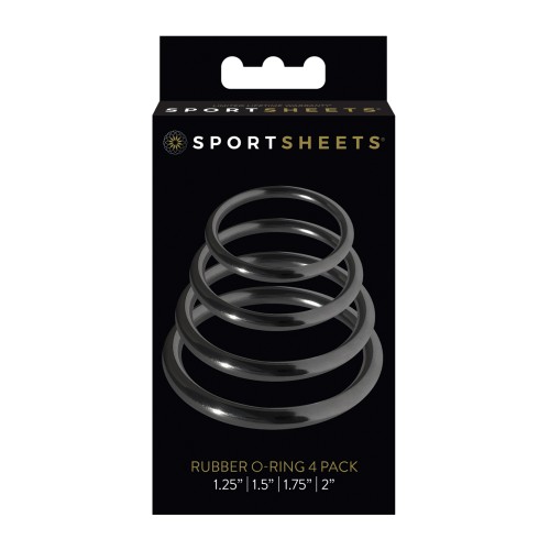 Sportsheets Rubber O-Ring Set - 4 Sizes