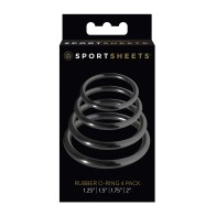 Sportsheets Rubber O-Ring Set - 4 Sizes