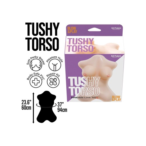 Tushy Torso Blow Up Doll with Vagina Hole for Fun