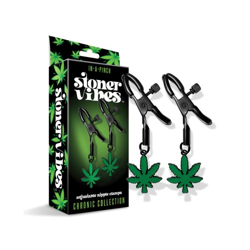 Stoner Vibes Glow in the Dark Nipple Clamps