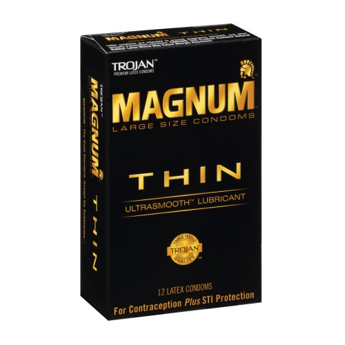 Trojan Magnum Thin Condom Pack 12