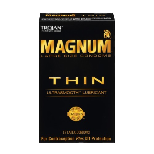 Condones Magnum Thin Paquete de 12