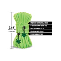 Stoner Vibes Glow in Dark Rope Green