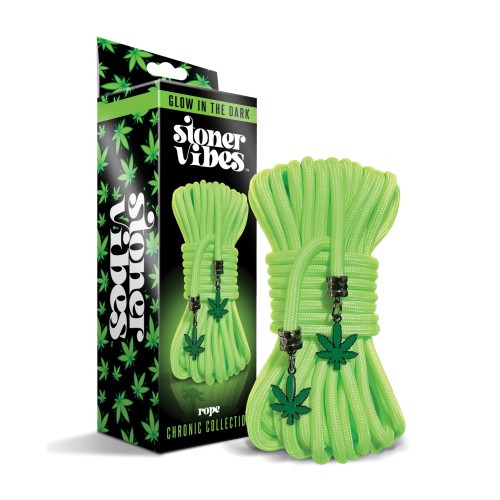 Stoner Vibes Glow in Dark Rope Green