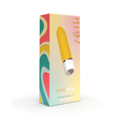 Mini Bullet Nobu Seik Tapered Amarillo - Placer Amigable para Viajar