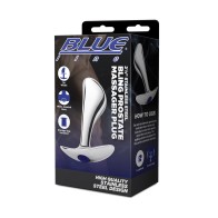 Blue Line Stainless Steel Bling Prostate Massager 2.5 Inch