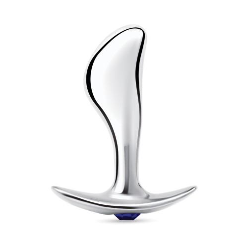 Blue Line Stainless Steel Bling Prostate Massager 2.5 Inch