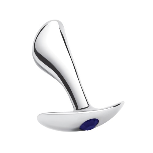 Blue Line Stainless Steel Bling Prostate Massager 2.5 Inch