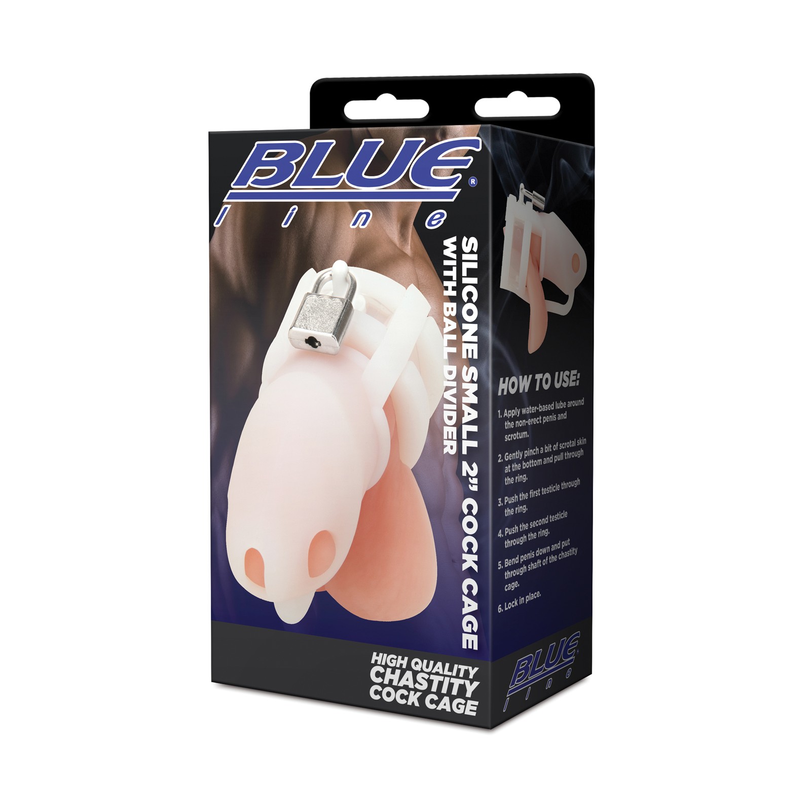 Blue Line Silicone Mini Cock Cage