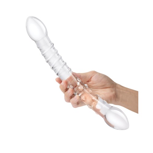 Dildo de Cristal Glas de 12 Pulgadas Double Trouble